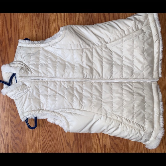 Reversible off white puffer vest - Picture 1 of 4